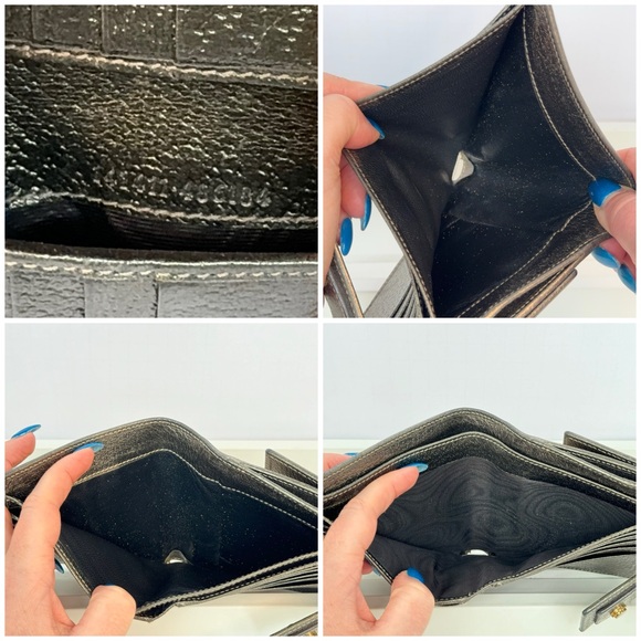 Gucci Canvas Canvas Compact Metallic Wallet - Picture 9 of 11